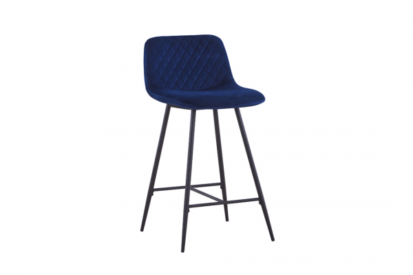 Barkruk Sassari - Velvet - Donkerblauw