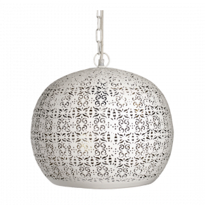Oosterse Hanglamp Lara (L) - Wit