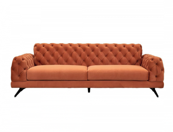 3-zitsbank Alaska - Velvet - Oranje
