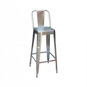 Barkruk Manchester- Metaal - Zilver
