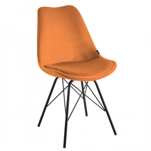 Eetkamerstoel Milan - Velvet - Oranje