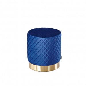 Poef Lida – Velvet – Blauw