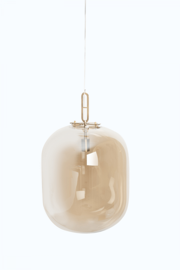 Industriële XL-hanglamp Thorben – Cognac / KoperKoper