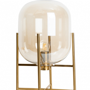 Industriële tafellamp Thorben – Cognac / Koper