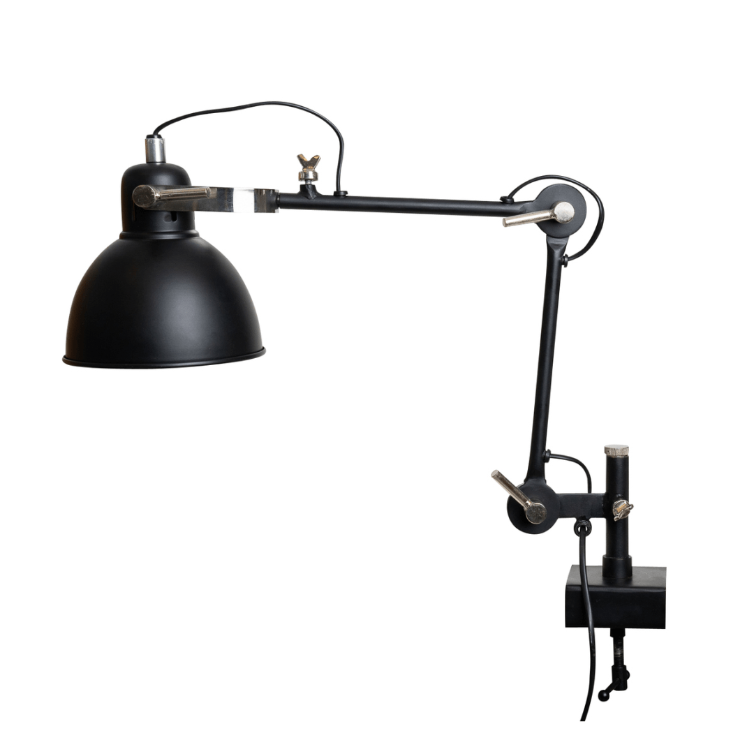 Industriële bureaulamp Han – Zwart – Interwonen