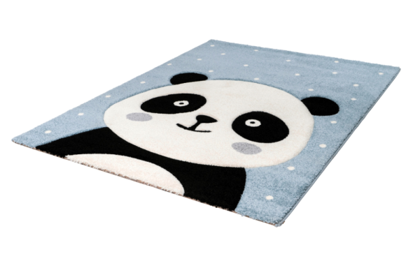 Kindervloerkleed Amigo Panda - Blauw